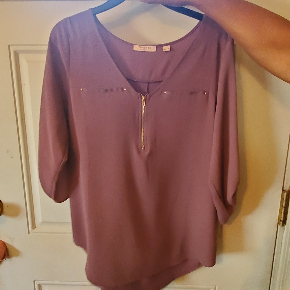 Zip up blouse